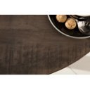 CRAFTER kerek mangófa étkezőasztal - 80cm - szürke