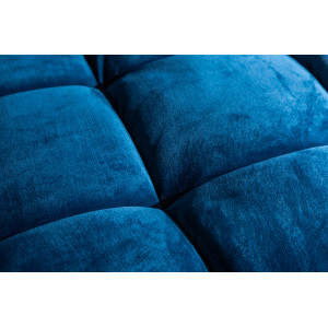 COZY VELVET design bársony kanapé - 220cm - kék