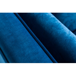 COZY VELVET design bársony kanapé - 220cm - kék