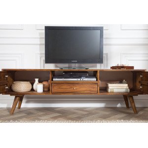 MYSTIC LIVING tömör rózsafa TV-szekrény - 140cm