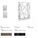 GEOMETRIC design polc - 180cm -dió