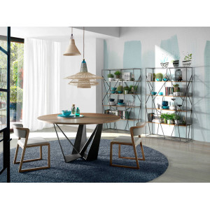 GEOMETRIC design polc - 180cm -dió