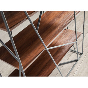 GEOMETRIC design polc - 180cm -dió