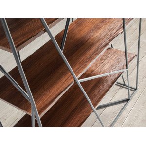 GEOMETRIC design polc - 180cm -dió