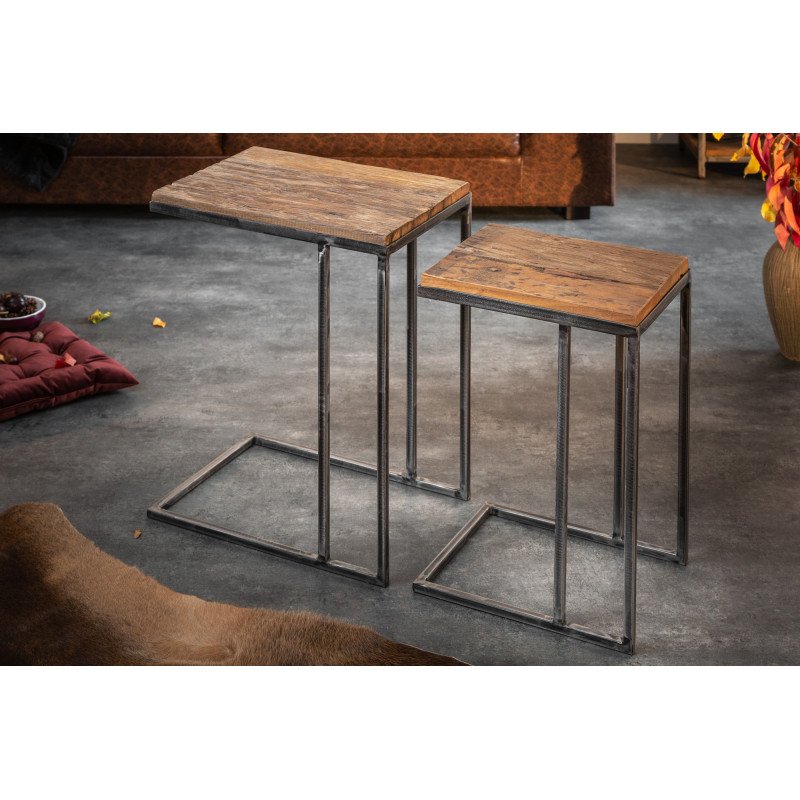 BARRACUDA modern teakfa lerakóasztal szett