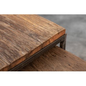 BARRACUDA modern teakfa lerakóasztal szett