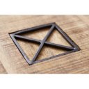 IRON CRAFT BOX tömörfa dohányzóasztal