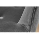 LOUNGER design bársony fotel - szürke