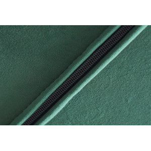 LOUNGER design bársony fotel - zöld