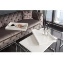 TRIO modern dohányzóasztal szett - fehér