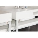 TRIO modern dohányzóasztal szett - fehér