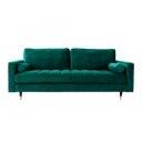COZY VELVET design bársony kanapé - 220cm - smaragd