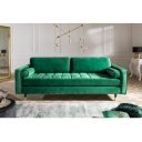 COZY VELVET design bársony kanapé - 220cm - smaragd