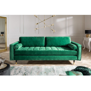 COZY VELVET design bársony kanapé - 220cm - smaragd