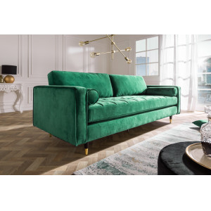 COZY VELVET design bársony kanapé - 220cm - smaragd