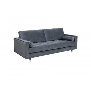 COZY VELVET design bársony kanapé - 220cm - szürke