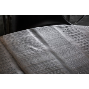 CRAFTER mangófa kerek étkezőasztal - 120cm - szürke