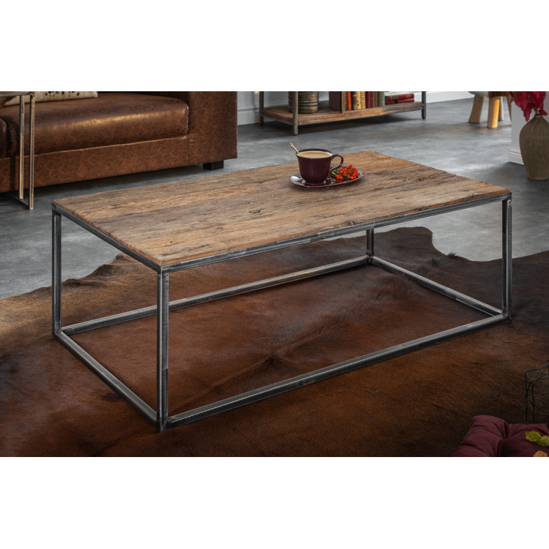 BARRACUDA modern teakfa dohányzóasztal - 110cm