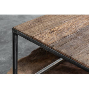 BARRACUDA modern teakfa dohányzóasztal - 110cm