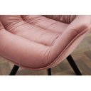 MATCH - design bársony szék - mályva