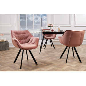 MATCH - design bársony szék - mályva