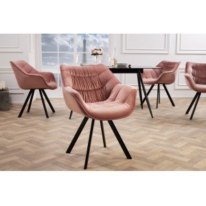 MATCH - design bársony szék - mályva INVICTA