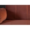 SKAGEN modern bársony kanapé - 215cm - mályva