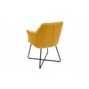 BERNARD design bársony szék - okker