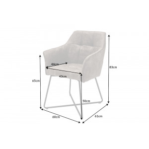 BERNARD design szék - taupe