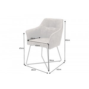 BERNARD design szék - taupe