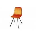 INDIANA design bársony szék - narancs