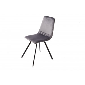 INDIANA design bársony szék - szürke