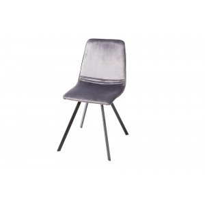 INDIANA design bársony szék - szürke