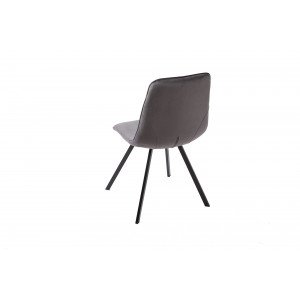 INDIANA design bársony szék - szürke