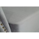 CHESTER design bársony fotel - szürke