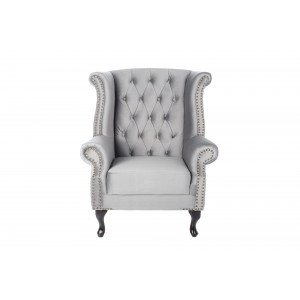 CHESTER design bársony fotel - szürke