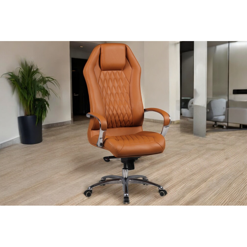 MONTEREY bőr irodai szék - caramel