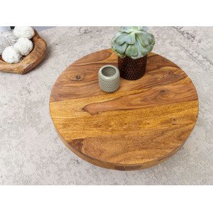 MINNA kerek rózsafa dohányzóasztal - 60cm