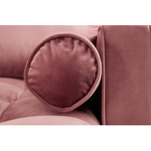 COZY VELVET design bársony kanapé - rózsaszín