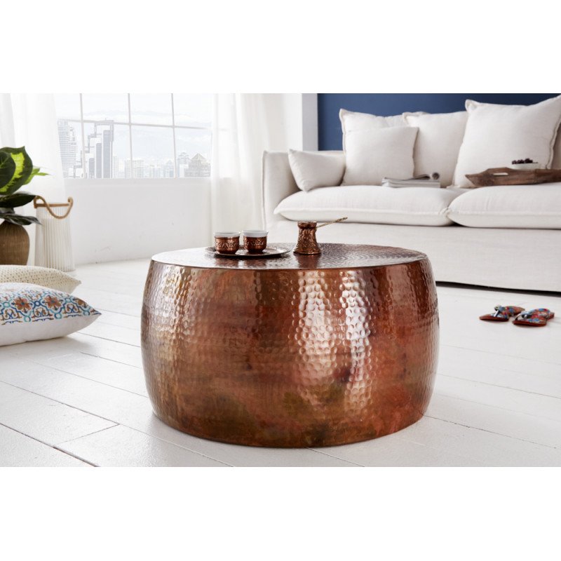 DELHI II antik réz dohányzóasztal