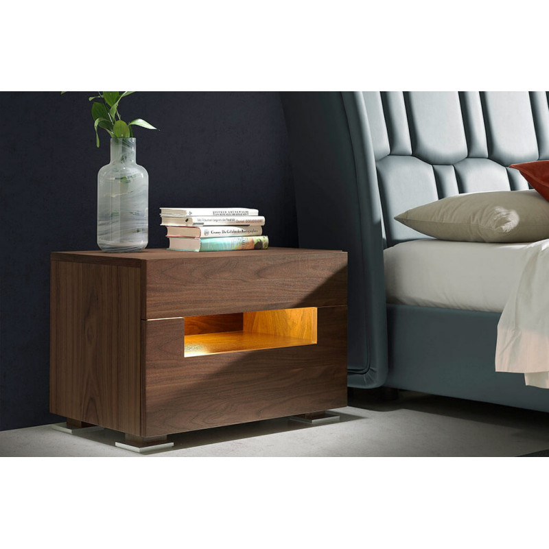 LAZARO design diófa éjjeliszekrény