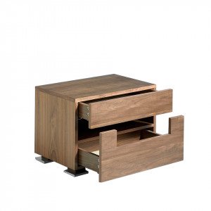 LAZARO design diófa éjjeliszekrény