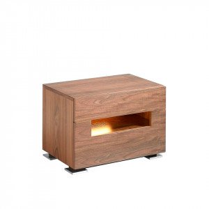 LAZARO design diófa éjjeliszekrény