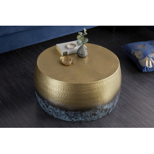 ORIENT modern fém dohányzóasztal - arany