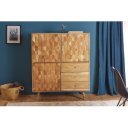 HEXAGON tömör akác szekrény