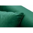 BELLEZZA modern bársony kanapé - 210cm - smaragd
