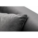 BELLEZZA modern bársony kanapé - 210cm - szürke