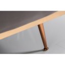 BELLEZZA modern bársony kanapé - 210cm - szürke