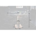 CAPTAIN modern üveg étkezőasztal