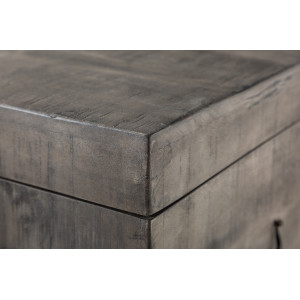 FACTORY LOFT design mangófa dohányzóasztal  - 115cm - szürke